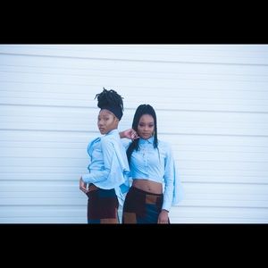 Suede Color Block Mini Skirt